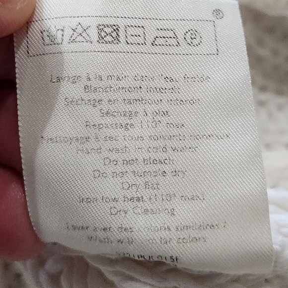 Sezane Beige Cable Knit Crew Neck Sweater - Picture 7 of 9